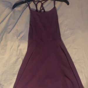 Purple Forever 21 dress with a lace up back